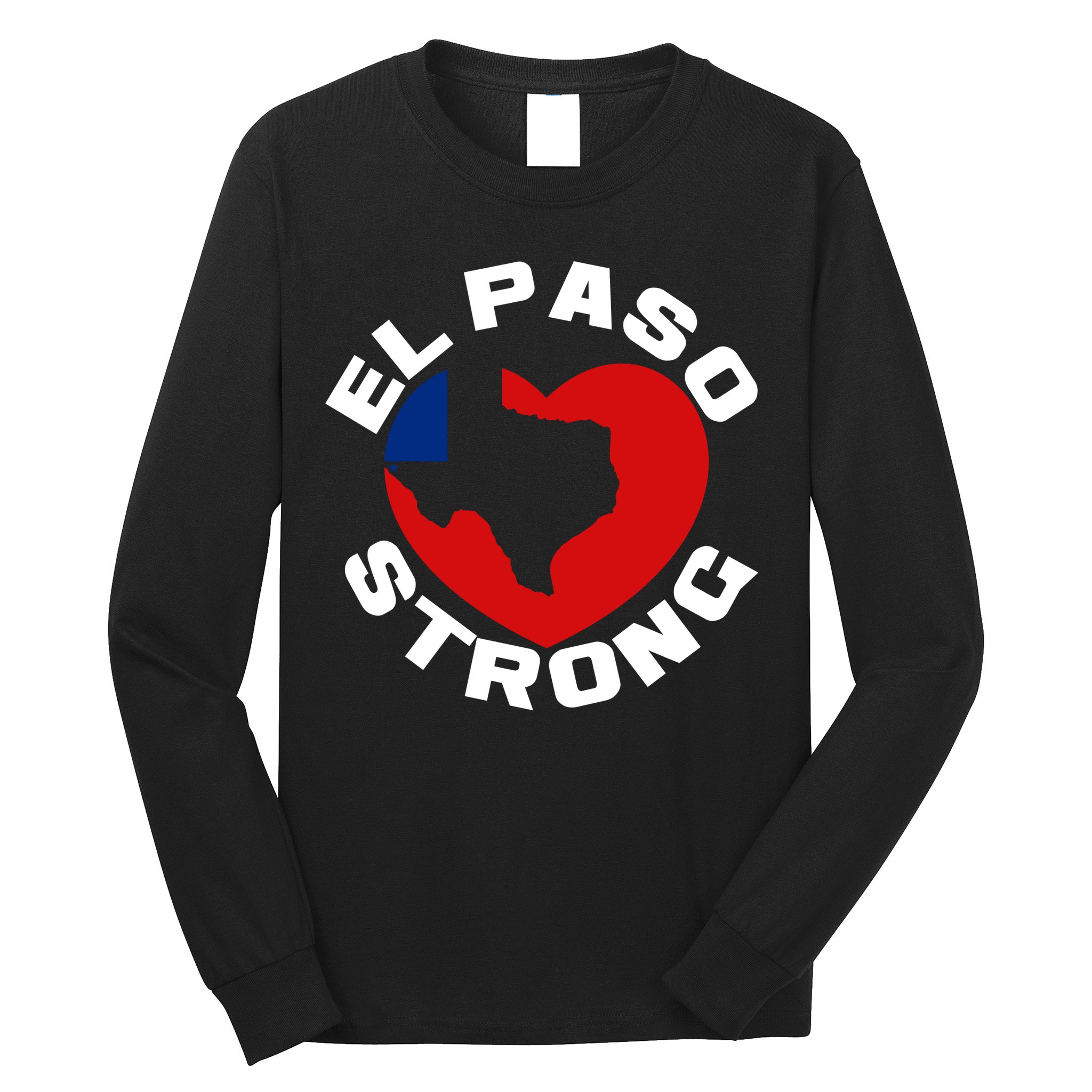 El Paso Strong Texas Heart Long Sleeve Shirt