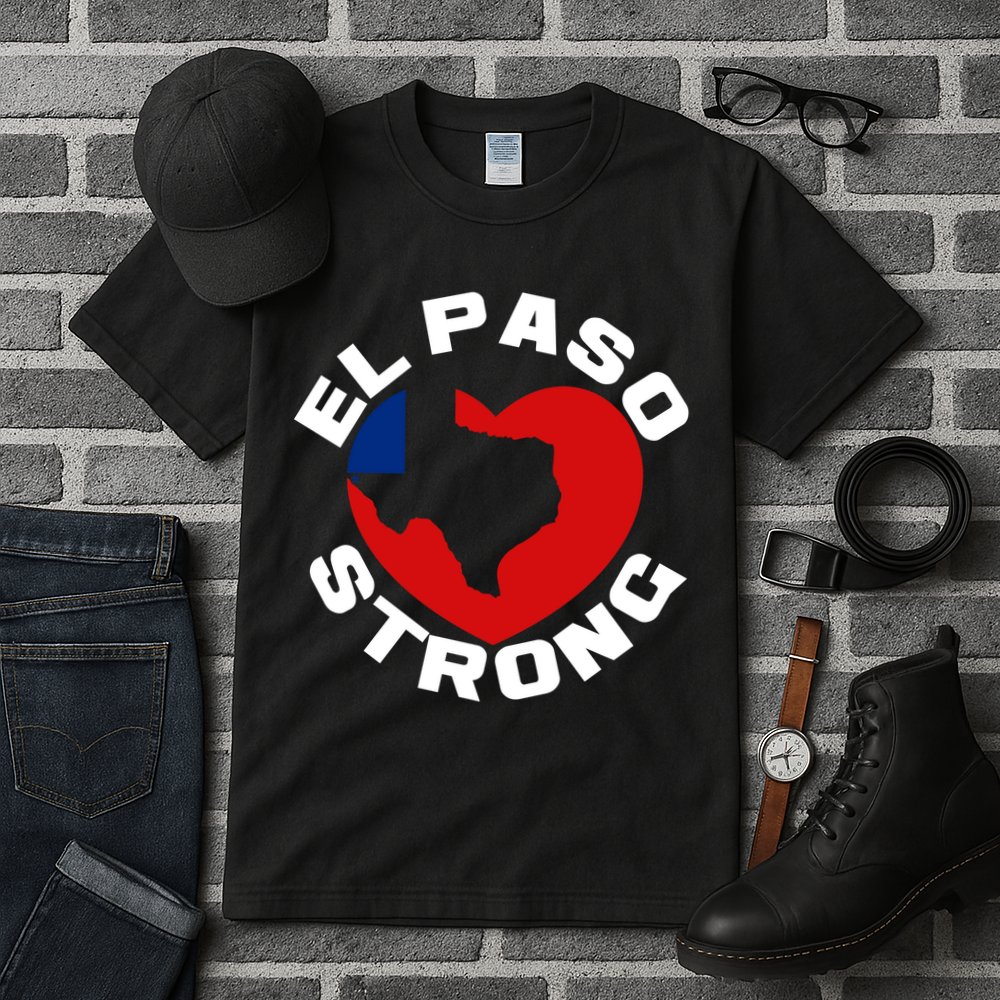 El Paso Strong Texas Heart Tall T-Shirt