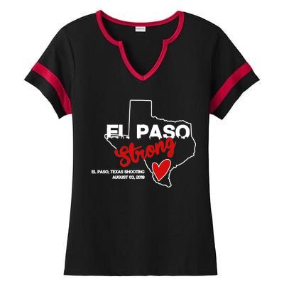 El Paso Strong Texas Shooting Ladies Halftime Notch Neck Tee