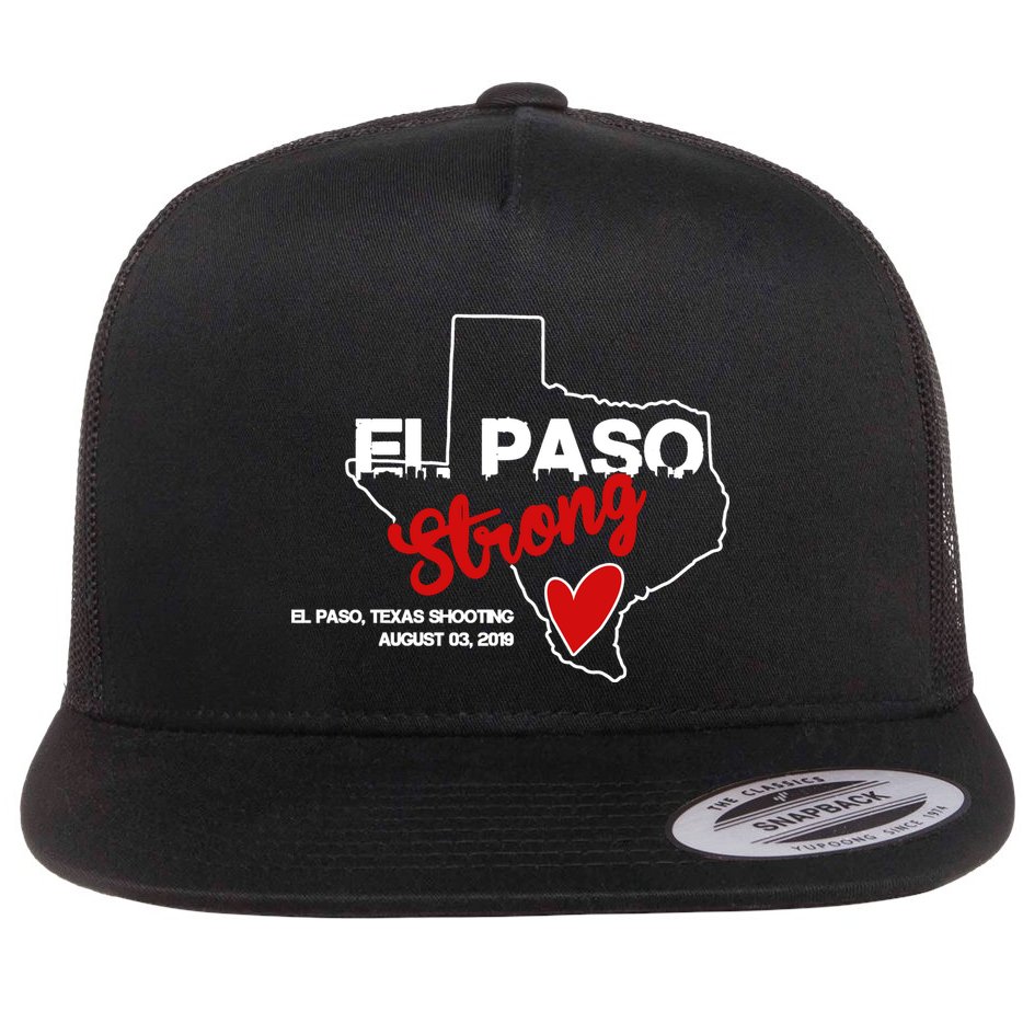 El Paso Strong Texas Shooting Flat Bill Trucker Hat