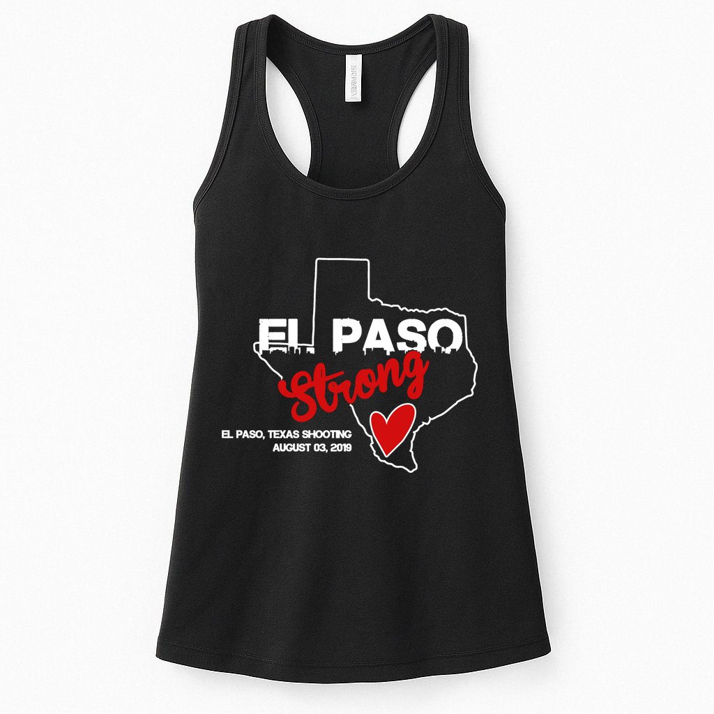 El Paso Strong Texas Shooting Womens Tank Top