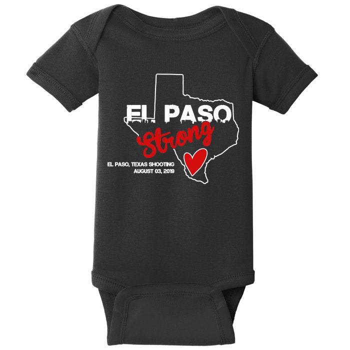 El Paso Strong Texas Shooting Baby Bodysuit