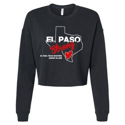 El Paso Strong Texas Shooting Cropped Pullover Crew