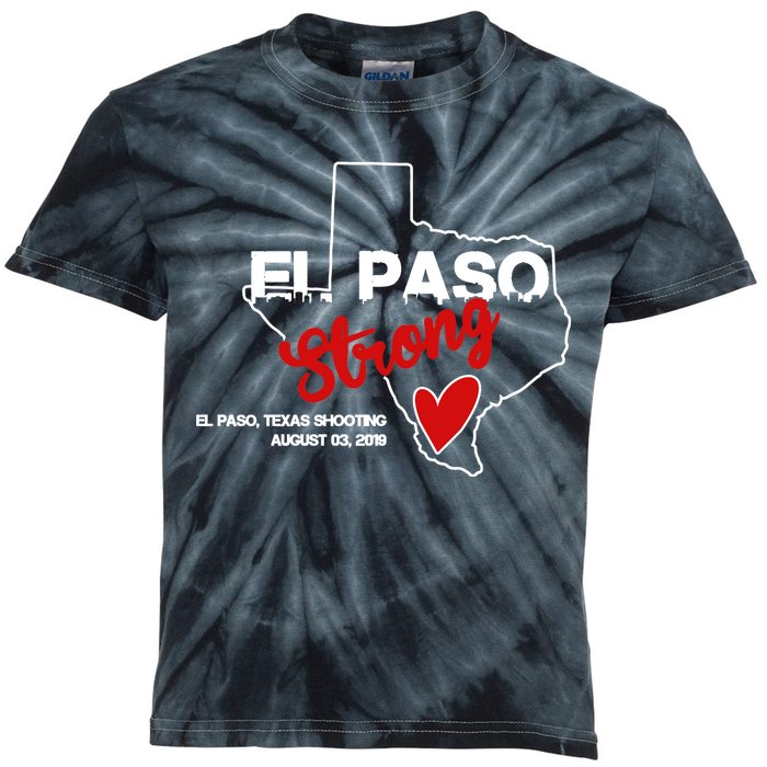 El Paso Strong Texas Shooting Kids Tie-Dye T-Shirt