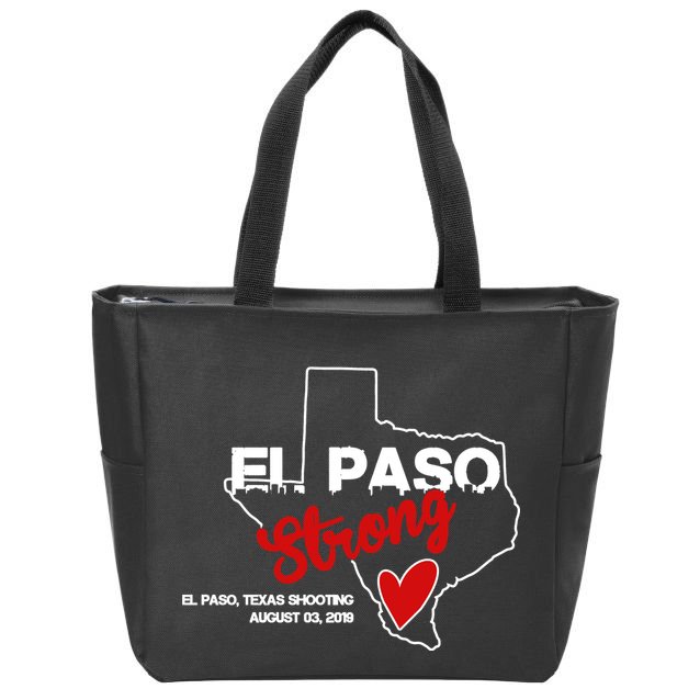 El Paso Strong Texas Shooting Zip Tote Bag
