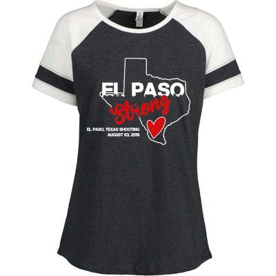 El Paso Strong Texas Shooting Enza Ladies Jersey Colorblock Tee