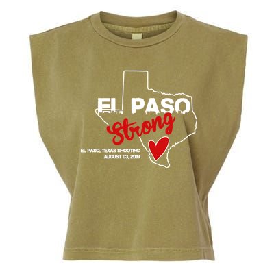 El Paso Strong Texas Shooting Garment-Dyed Women's Muscle Tee