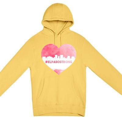 #El Paso Strong Texas Skyline Heart Premium Pullover Hoodie