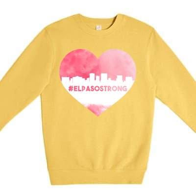 #El Paso Strong Texas Skyline Heart Premium Crewneck Sweatshirt