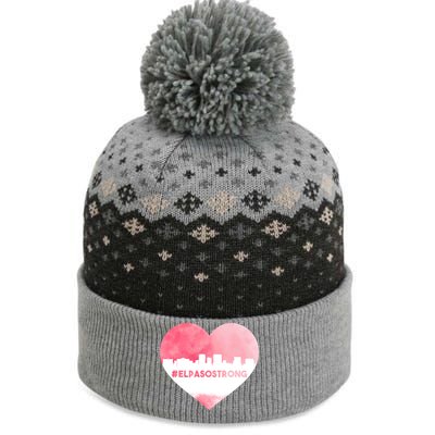 #El Paso Strong Texas Skyline Heart The Baniff Cuffed Pom Beanie