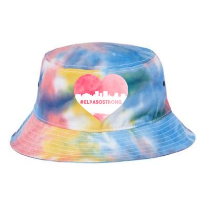 #El Paso Strong Texas Skyline Heart Tie Dye Newport Bucket Hat