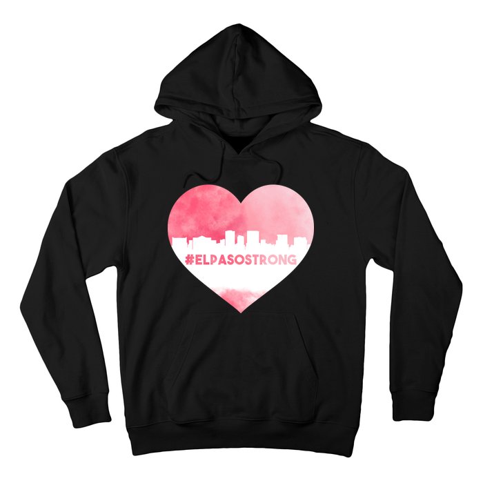 #El Paso Strong Texas Skyline Heart Hoodie