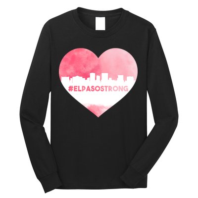 #El Paso Strong Texas Skyline Heart Long Sleeve Shirt