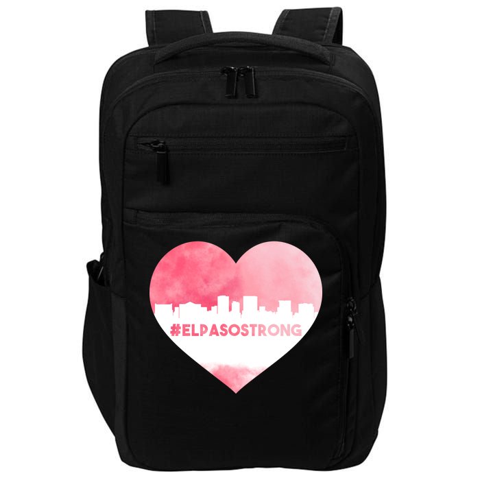 #El Paso Strong Texas Skyline Heart Impact Tech Backpack