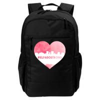 #El Paso Strong Texas Skyline Heart Daily Commute Backpack