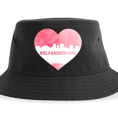 #El Paso Strong Texas Skyline Heart Sustainable Bucket Hat