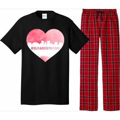 #El Paso Strong Texas Skyline Heart Pajama Set