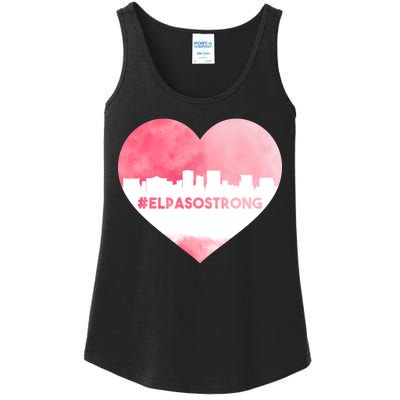 #El Paso Strong Texas Skyline Heart Ladies Essential Tank