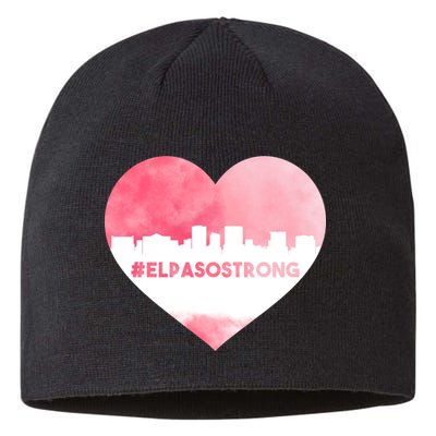 #El Paso Strong Texas Skyline Heart Sustainable Beanie