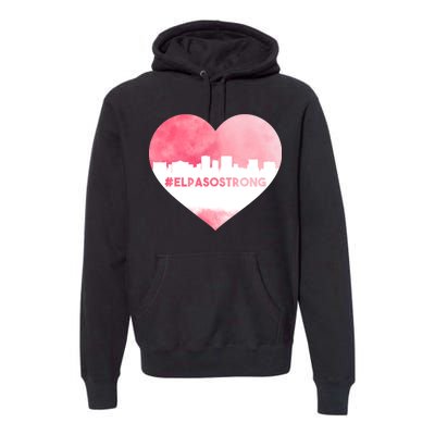 #El Paso Strong Texas Skyline Heart Premium Hoodie