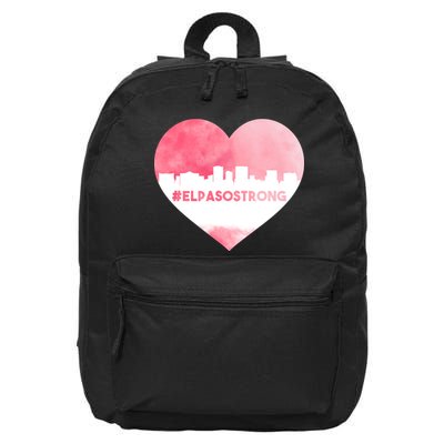 #El Paso Strong Texas Skyline Heart 16 in Basic Backpack