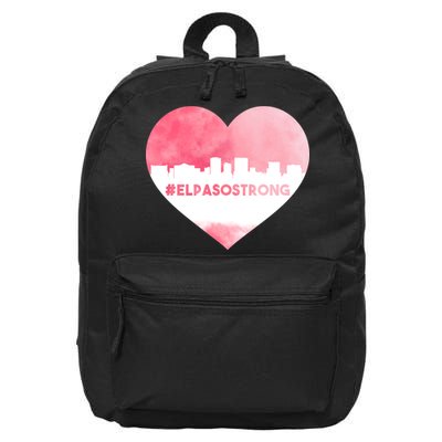 #El Paso Strong Texas Skyline Heart 16 in Basic Backpack