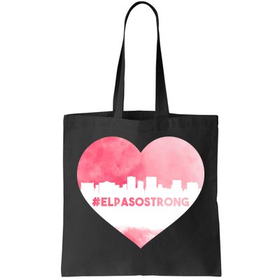 #El Paso Strong Texas Skyline Heart Tote Bag