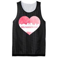 #El Paso Strong Texas Skyline Heart Mesh Reversible Basketball Jersey Tank