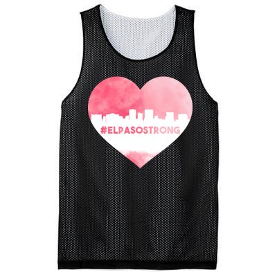 #El Paso Strong Texas Skyline Heart Mesh Reversible Basketball Jersey Tank