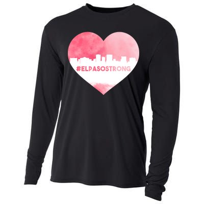 #El Paso Strong Texas Skyline Heart Cooling Performance Long Sleeve Crew