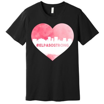 #El Paso Strong Texas Skyline Heart Premium T-Shirt