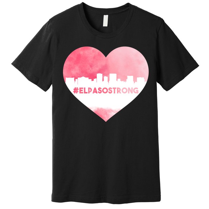 #El Paso Strong Texas Skyline Heart Premium T-Shirt