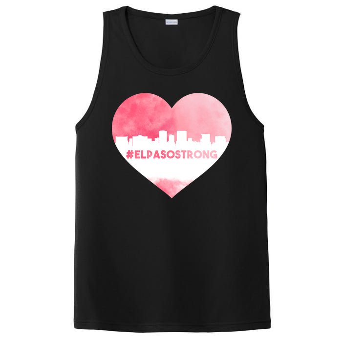 #El Paso Strong Texas Skyline Heart PosiCharge Competitor Tank