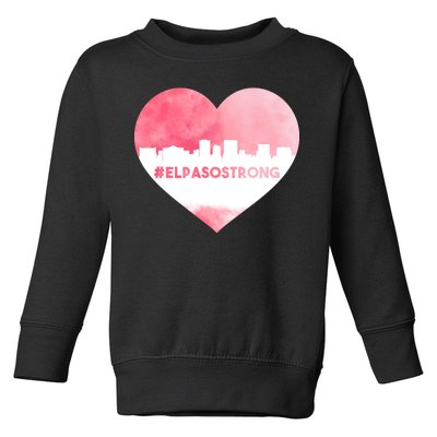 #El Paso Strong Texas Skyline Heart Toddler Sweatshirt