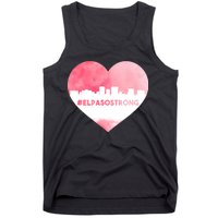 #El Paso Strong Texas Skyline Heart Tank Top