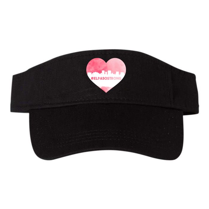 #El Paso Strong Texas Skyline Heart Valucap Bio-Washed Visor