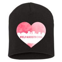 #El Paso Strong Texas Skyline Heart Short Acrylic Beanie