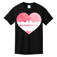 #El Paso Strong Texas Skyline Heart Kids T-Shirt