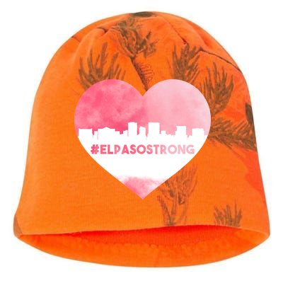 #El Paso Strong Texas Skyline Heart Kati - Camo Knit Beanie