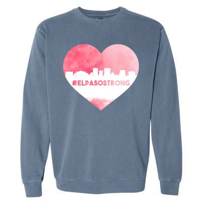 #El Paso Strong Texas Skyline Heart Garment-Dyed Sweatshirt