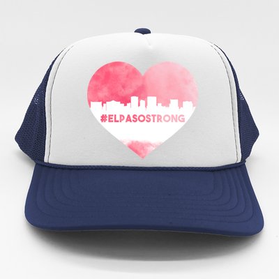 #El Paso Strong Texas Skyline Heart Trucker Hat