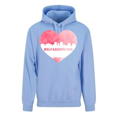 #El Paso Strong Texas Skyline Heart Unisex Surf Hoodie