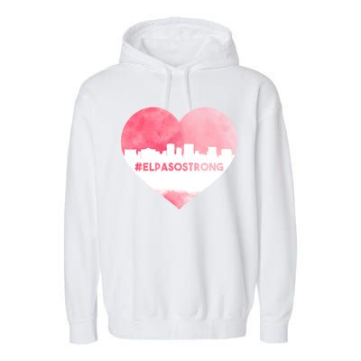 #El Paso Strong Texas Skyline Heart Garment-Dyed Fleece Hoodie