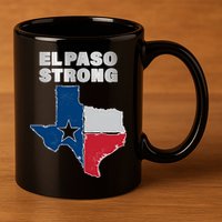 El Paso Strong Texas State 11oz C Handle Ceramic Mug