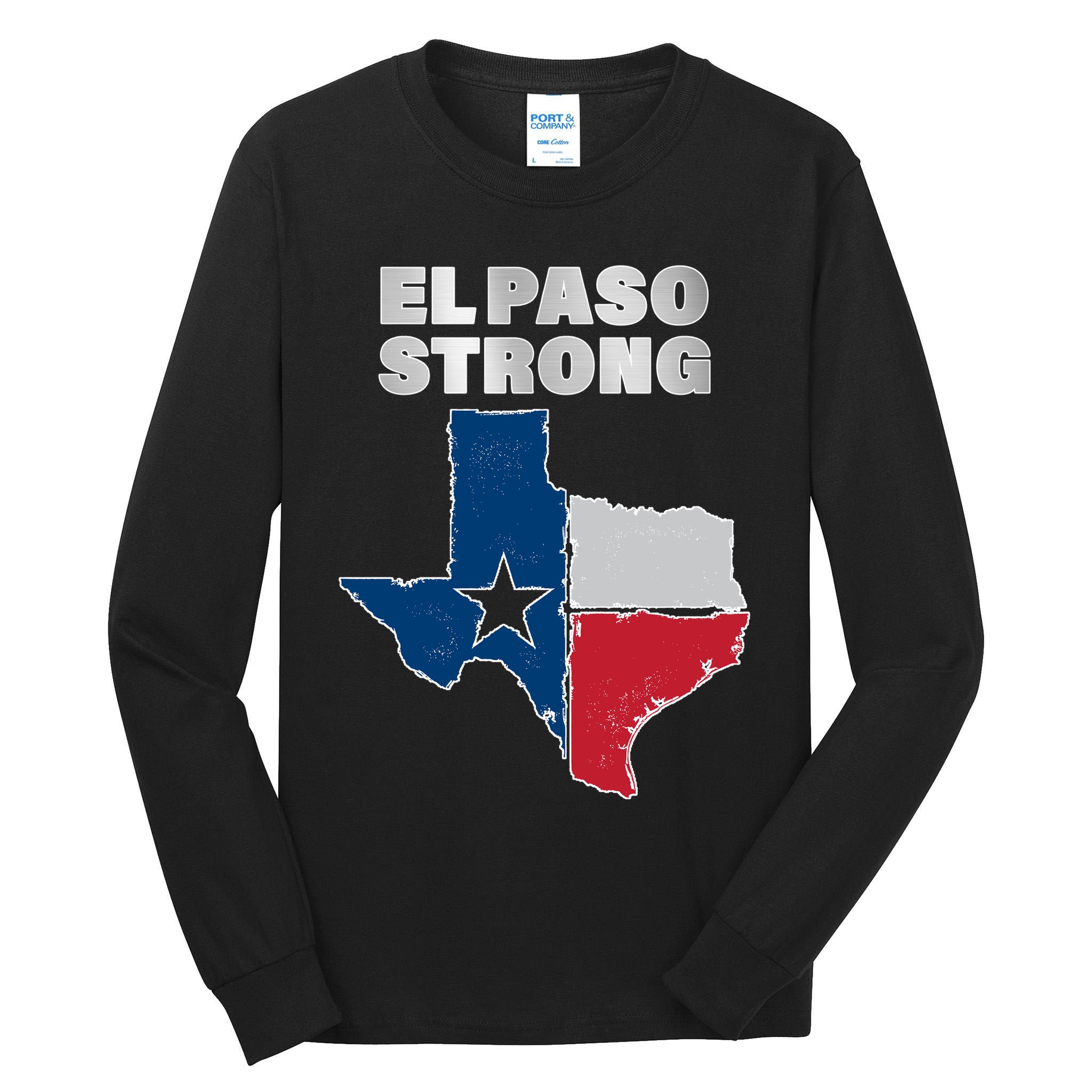 El Paso Strong Texas State Tall Long Sleeve T-Shirt