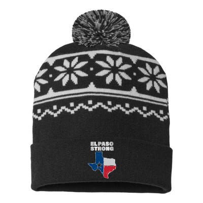 El Paso Strong Texas State USA-Made Snowflake Beanie