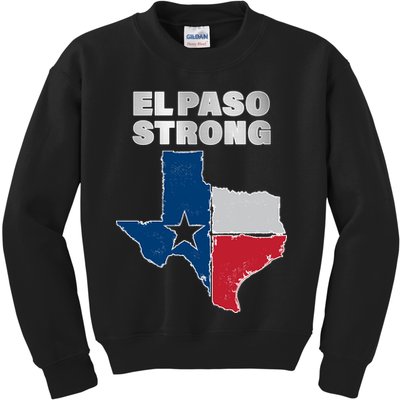 El Paso Strong Texas State Kids Sweatshirt