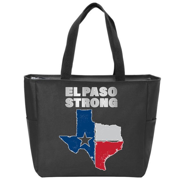 El Paso Strong Texas State Zip Tote Bag