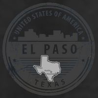 El Paso Texas 7 Panel Mesh Trucker Snapback Hat