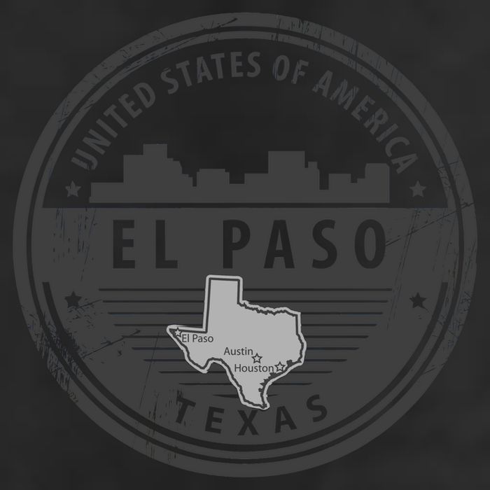 El Paso Texas 7 Panel Mesh Trucker Snapback Hat